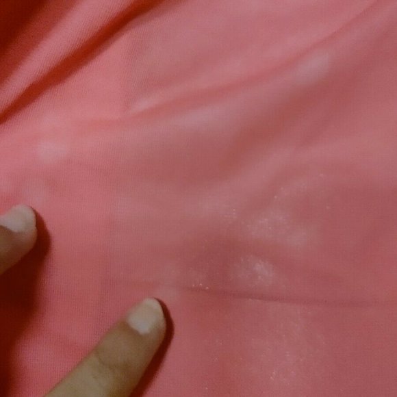 Vintage 70s Semi Sheer Night-gown Small Pink - Picture 4 of 5